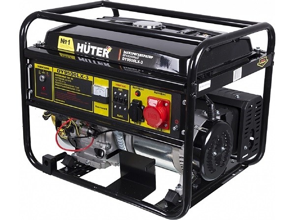 Бензиновый генератор Huter DY9500LX-3   по низкой цене с .
